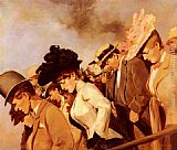 Franz Dvorak Canvas Paintings - At The Races
